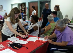 Over 50 enthusiastic residents at Washington Manor participated in the Walgreen's Health and Wellness Series.